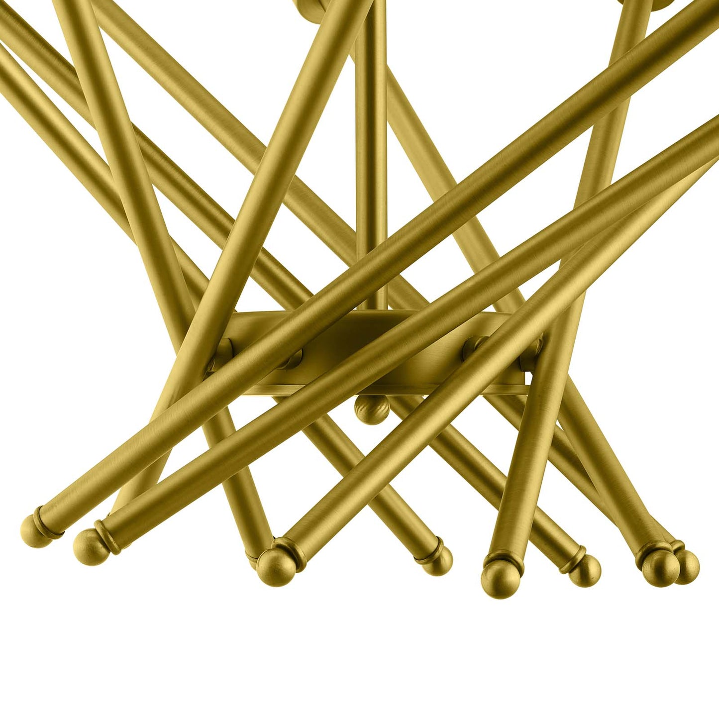 Cherish Brass Metal Pendant Light in Gold by Modway