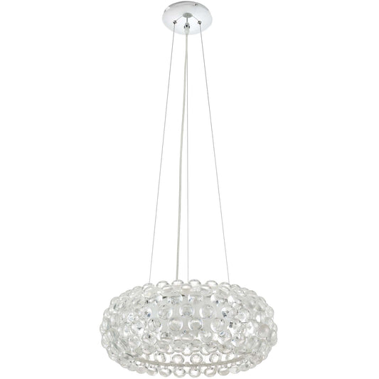 Halo 20" Pendant Chandelier in White by Modway