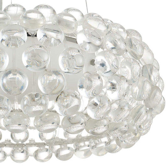 Halo 20" Pendant Chandelier in White by Modway