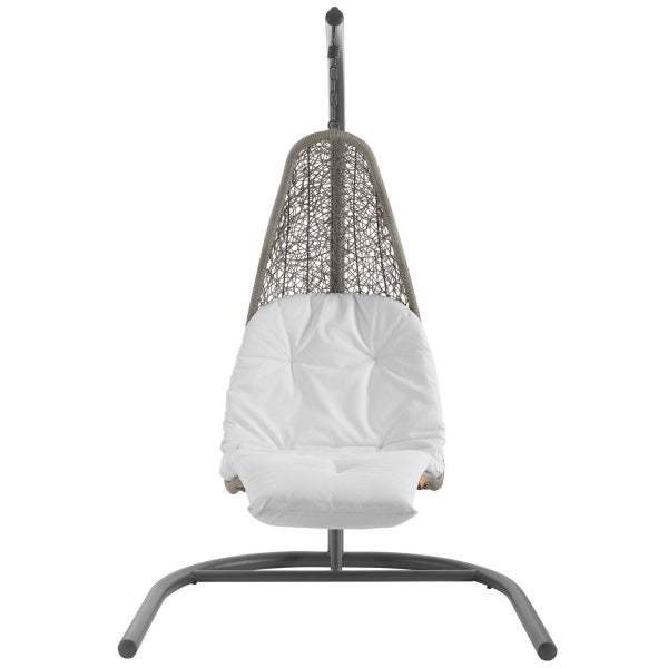 Landscape Hanging Chaise Lounge Outdoor Patio Swing Chair | Polyester by Modway
