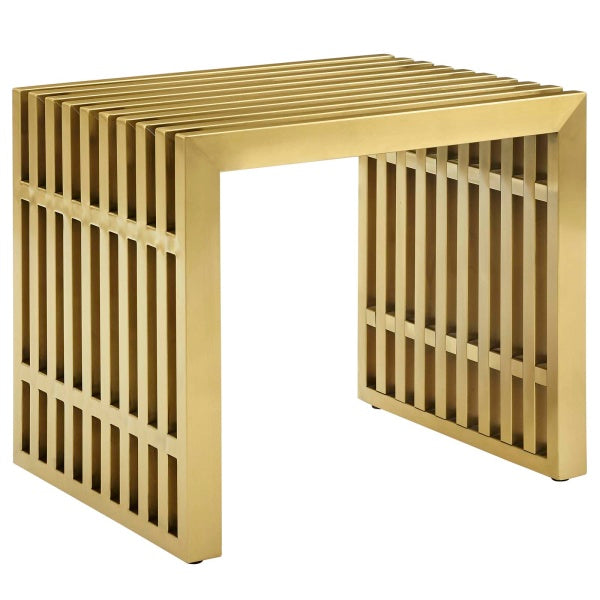 Gridiron Small Stainless Steel Bench By Modway