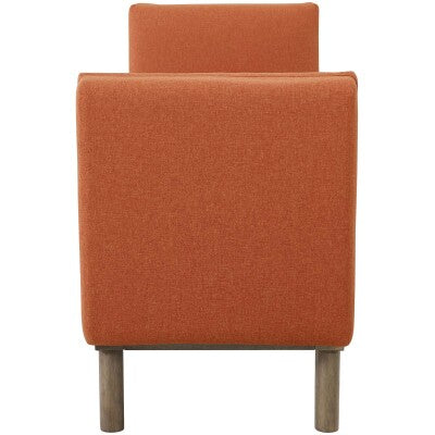 Haven Tufted Button Upholstered Fabric Accent Bench | Polyester by Modway