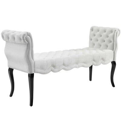 Adelia Chesterfield Style Button Tufted Performance Velvet Bench | Polyester by Modway