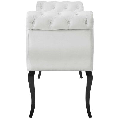 Adelia Chesterfield Style Button Tufted Performance Velvet Bench | Polyester by Modway