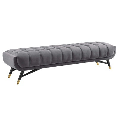 Adept Upholstered Velvet Bench | Polyester by Modway