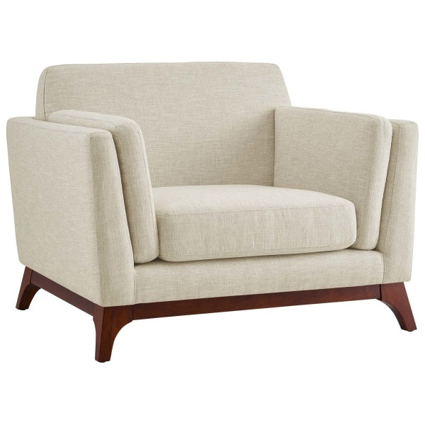 Chance Upholstered Fabric Armchair | Polyester by Modway