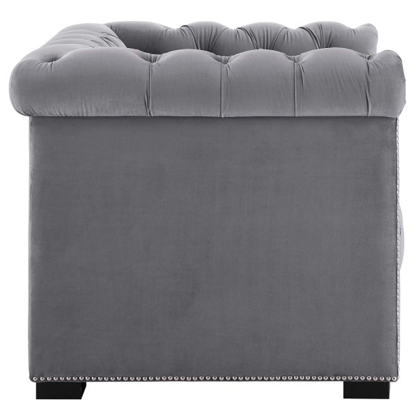 Heritage Upholstered Velvet Armchair by Modway