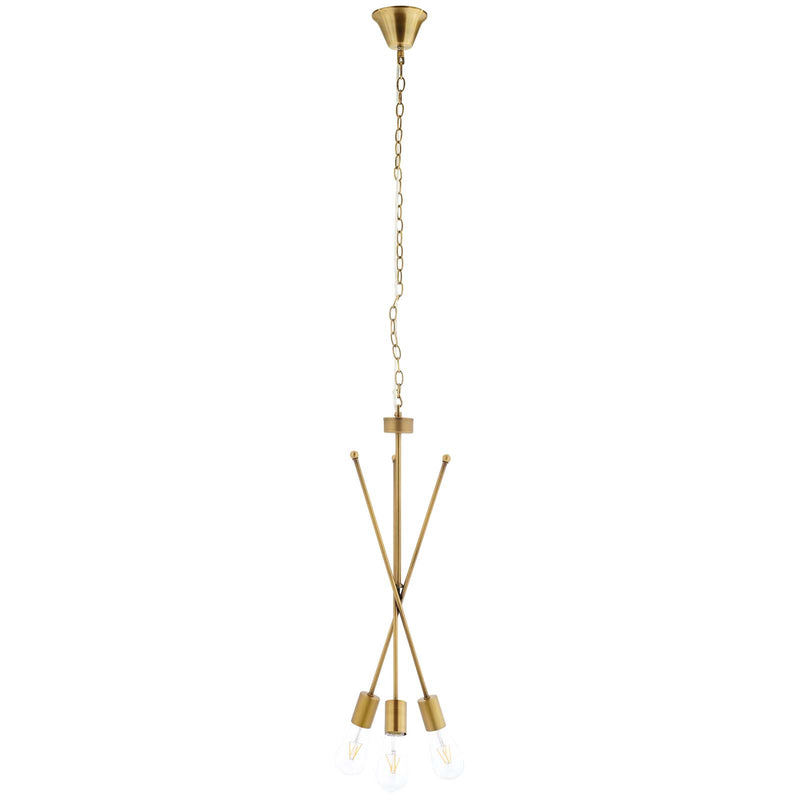 Strive Brass Pendant Chandelier in Gold by Modway