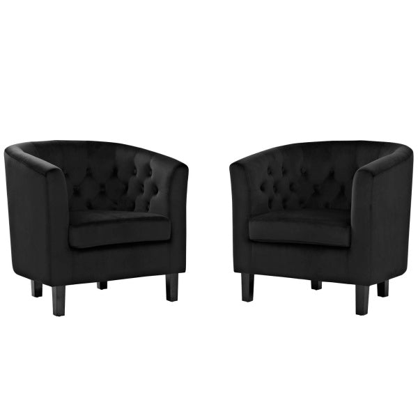 Prospect 2 Piece Velvet Armchair Set | Polyester by Modway