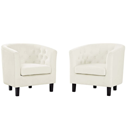 Prospect 2 Piece Velvet Armchair Set | Polyester by Modway