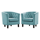 Prospect 2 Piece Velvet Armchair Set | Polyester by Modway
