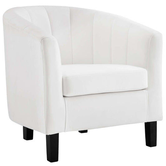 Prospect Channel Tufted Upholstered Velvet Armchair | Polyester by Modway
