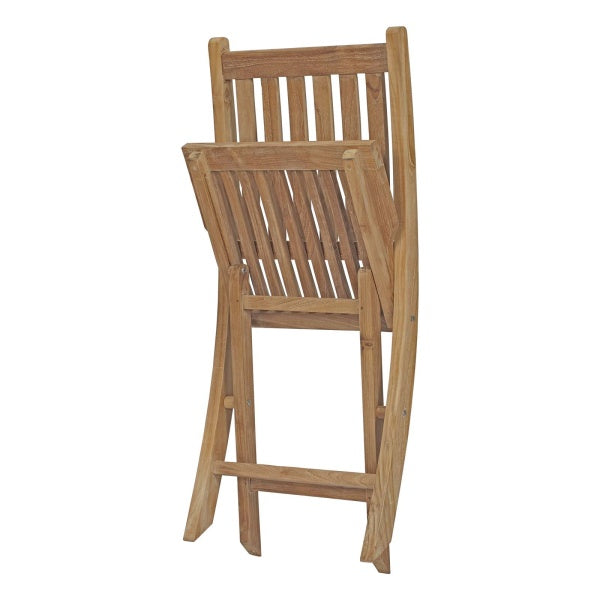 Marina 7 Piece Outdoor Patio Teak Outdoor Dining Set Natural By Modway