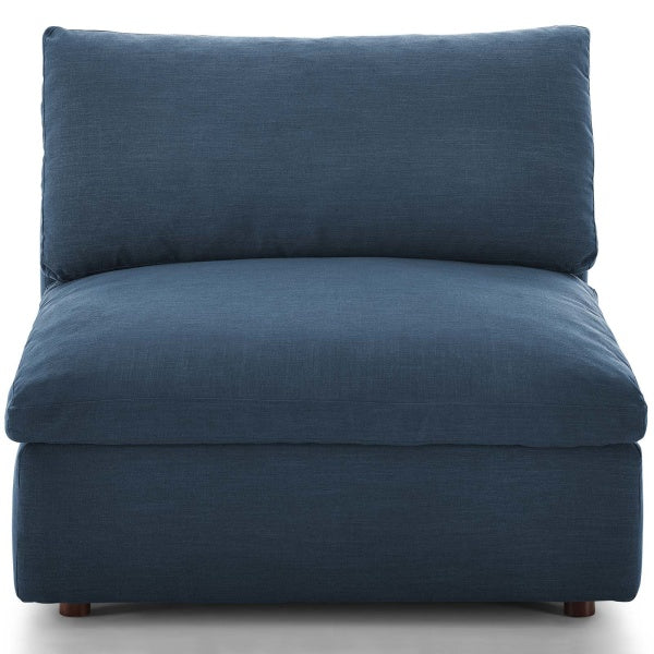 Commix Down Filled Overstuffed Armless Chair | Polyester by Modway