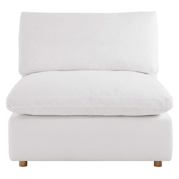 Commix Down Filled Overstuffed Armless Chair | Polyester by Modway
