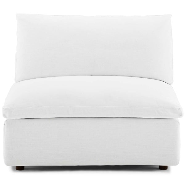 Commix Down Filled Overstuffed Armless Chair | Polyester by Modway