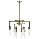 Resolve Antique Brass Ceiling Light Pendant Chandelier in Gold by Modway