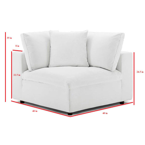 Commix Down Filled Overstuffed Corner Chair | Polyester by Modway