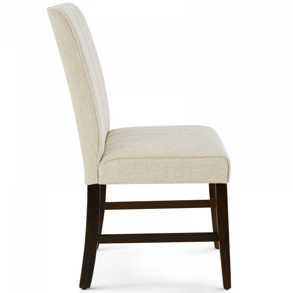 Motivate Channel Tufted Upholstered Fabric Dining Chair Set of 2 | Polyester by Modway