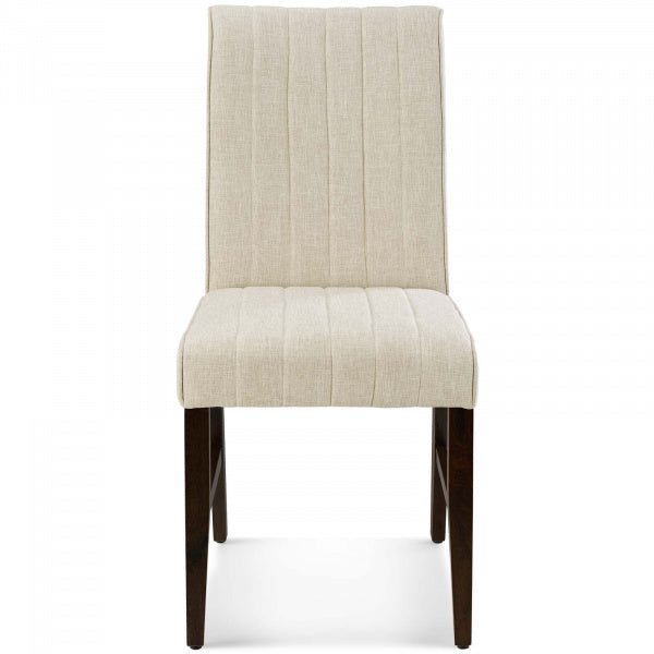 Motivate Channel Tufted Upholstered Fabric Dining Chair Set of 2 | Polyester by Modway