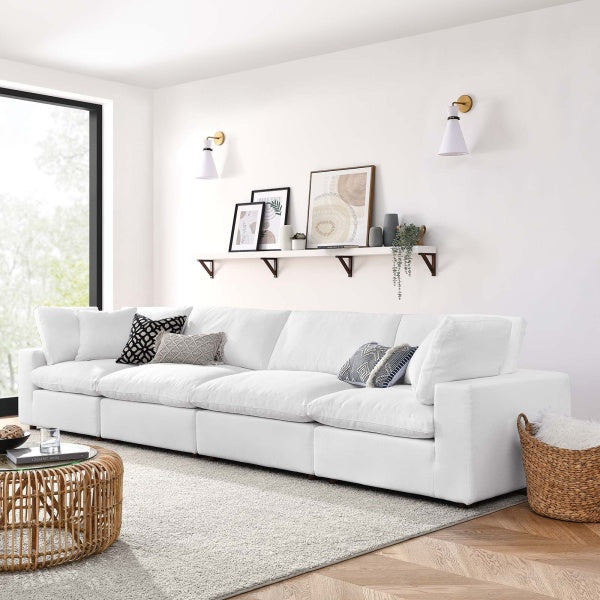 Commix Down Filled Overstuffed 4-Piece Sectional Sofa Set by Modway