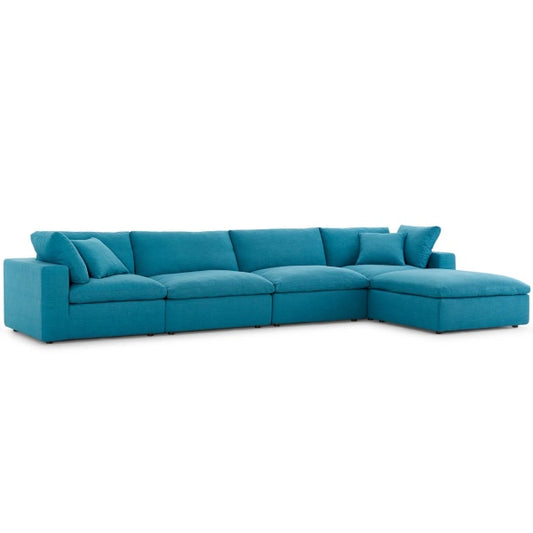Commix Down Filled Overstuffed 5-Piece Sectional Sofa Set by Modway