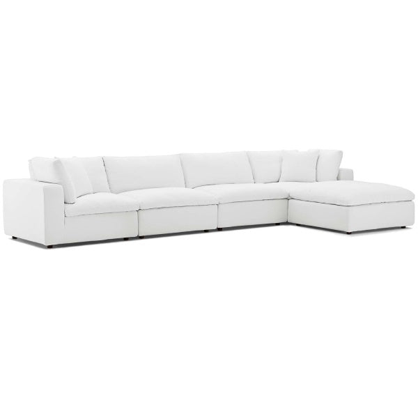Commix Down Filled Overstuffed 5-Piece Sectional Sofa Set by Modway