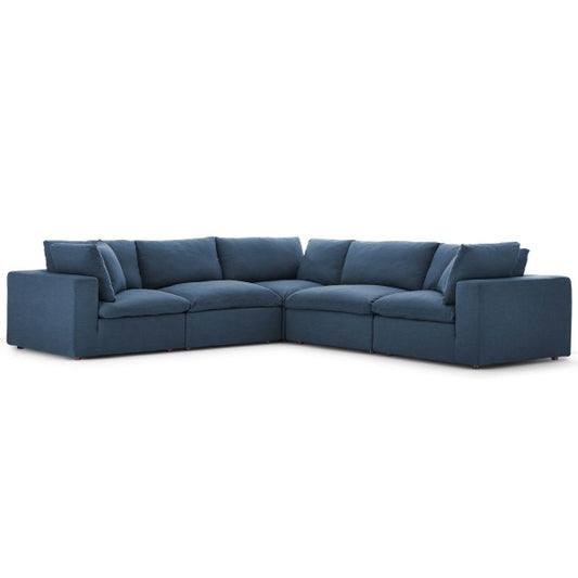 Commix Down Filled Overstuffed 5-Piece Sectional Sofa Set by Modway