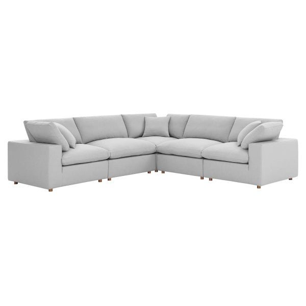 Commix Down Filled Overstuffed 5-Piece Sectional Sofa Set by Modway