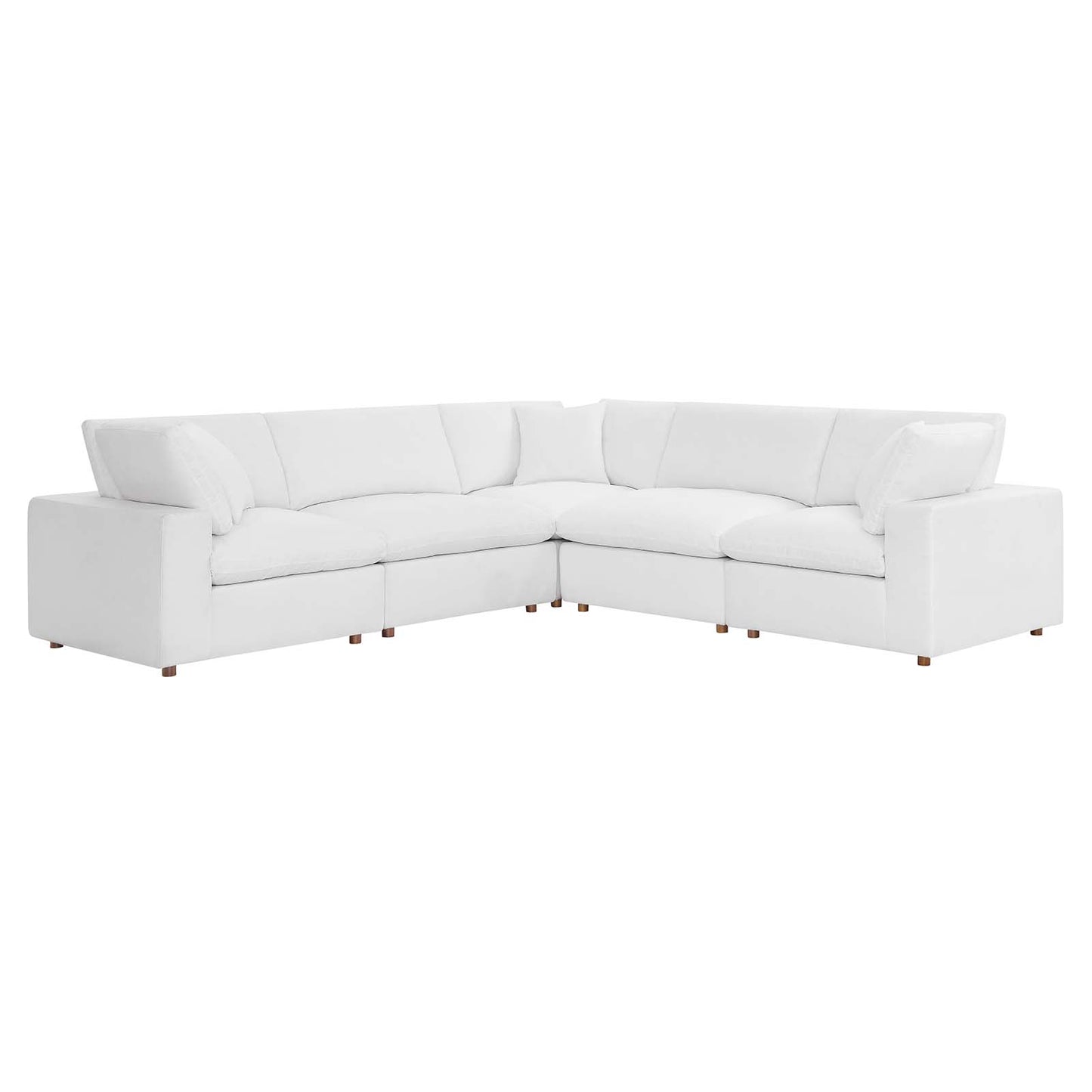 Commix Down Filled Overstuffed 5-Piece Sectional Sofa Set by Modway