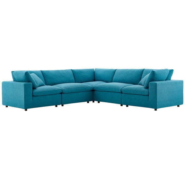 Commix Down Filled Overstuffed 5-Piece Sectional Sofa Set by Modway