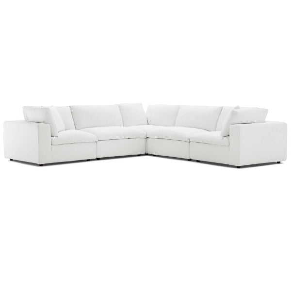 Commix Down Filled Overstuffed 5-Piece Sectional Sofa Set by Modway