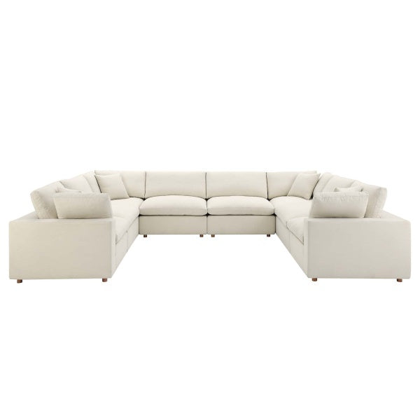 Commix Down Filled Overstuffed 8 Piece Sectional Sofa Set | Polyester by Modway
