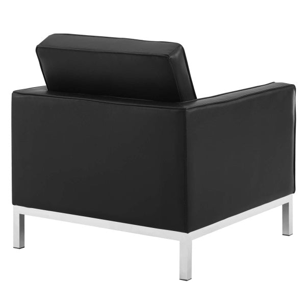 Loft Tufted Upholstered Faux Leather Armchair by Modway