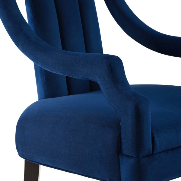 Harken Performance Velvet Accent Chair by Modway