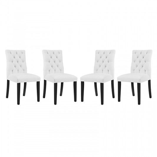 Duchess Dining Chair Vinyl Set of 4 by Modway
