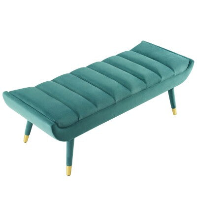 Guess Channel Tufted Performance Velvet Accent Bench by Modway
