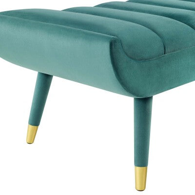 Guess Channel Tufted Performance Velvet Accent Bench by Modway