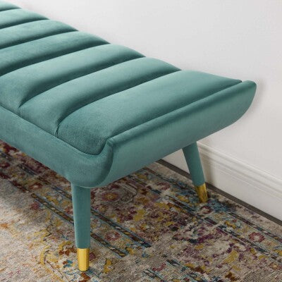 Guess Channel Tufted Performance Velvet Accent Bench by Modway