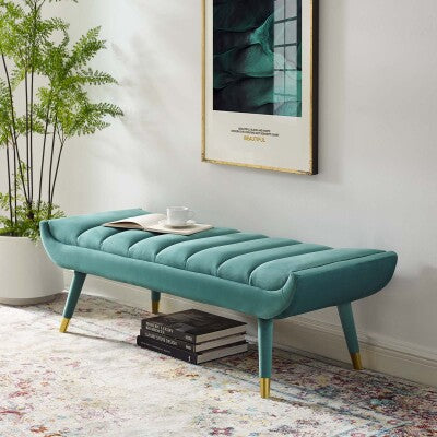 Guess Channel Tufted Performance Velvet Accent Bench by Modway