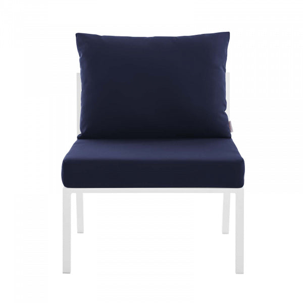 Riverside Outdoor Patio Aluminum Armless Chair by Modway