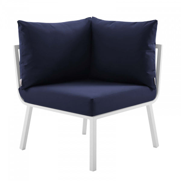 Riverside Outdoor Patio Aluminum Corner Chair by Modway