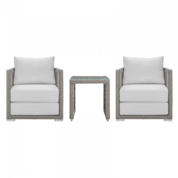 Aura 3 Piece Outdoor Patio Wicker Rattan Set by Modway