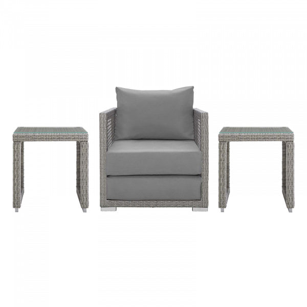 Aura 3 Piece Outdoor Patio Wicker Rattan Set by Modway