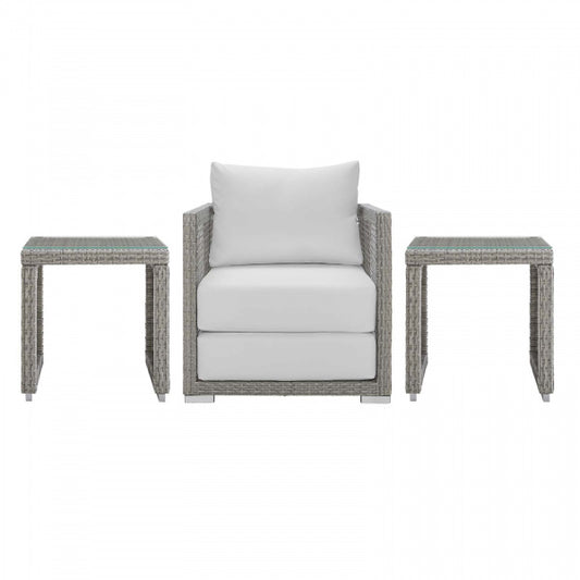 Aura 3 Piece Outdoor Patio Wicker Rattan Set  by Modway
