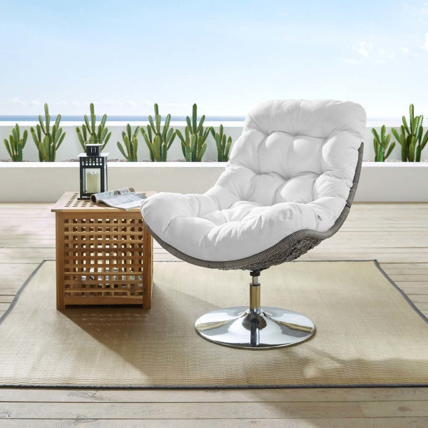 Brighton Wicker Rattan Outdoor Patio Swivel Lounge Chair by Modway