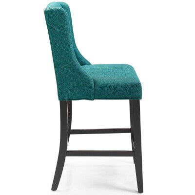 Baronet Tufted Button Upholstered Fabric Counter Stool | Polyester by Modway