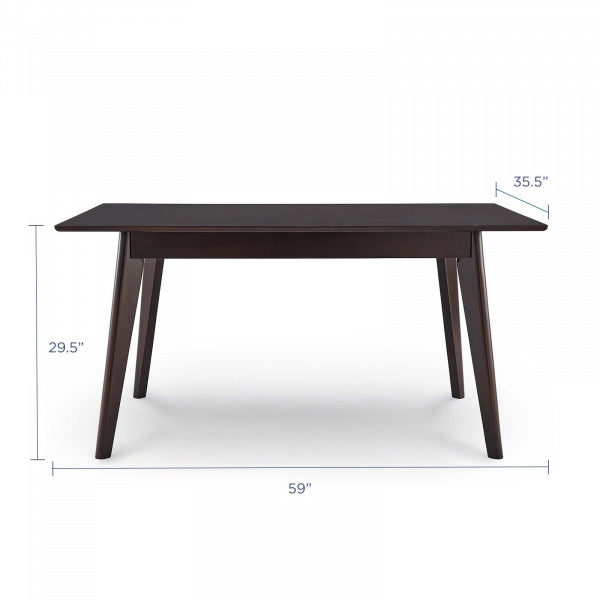 Oracle 59" Rectangle Dining Table Cappuccino By Modway