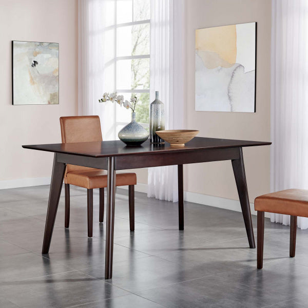 Oracle 59" Rectangle Dining Table Cappuccino By Modway
