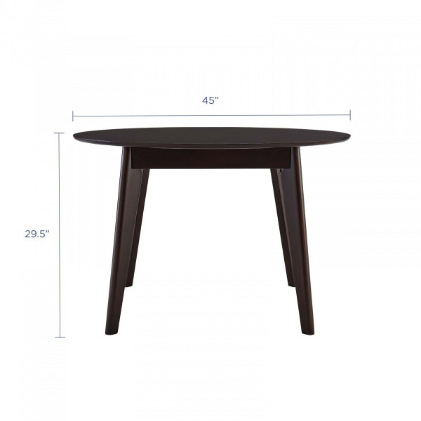 Vision 45" Round Dining Table Cappuccino By Modway